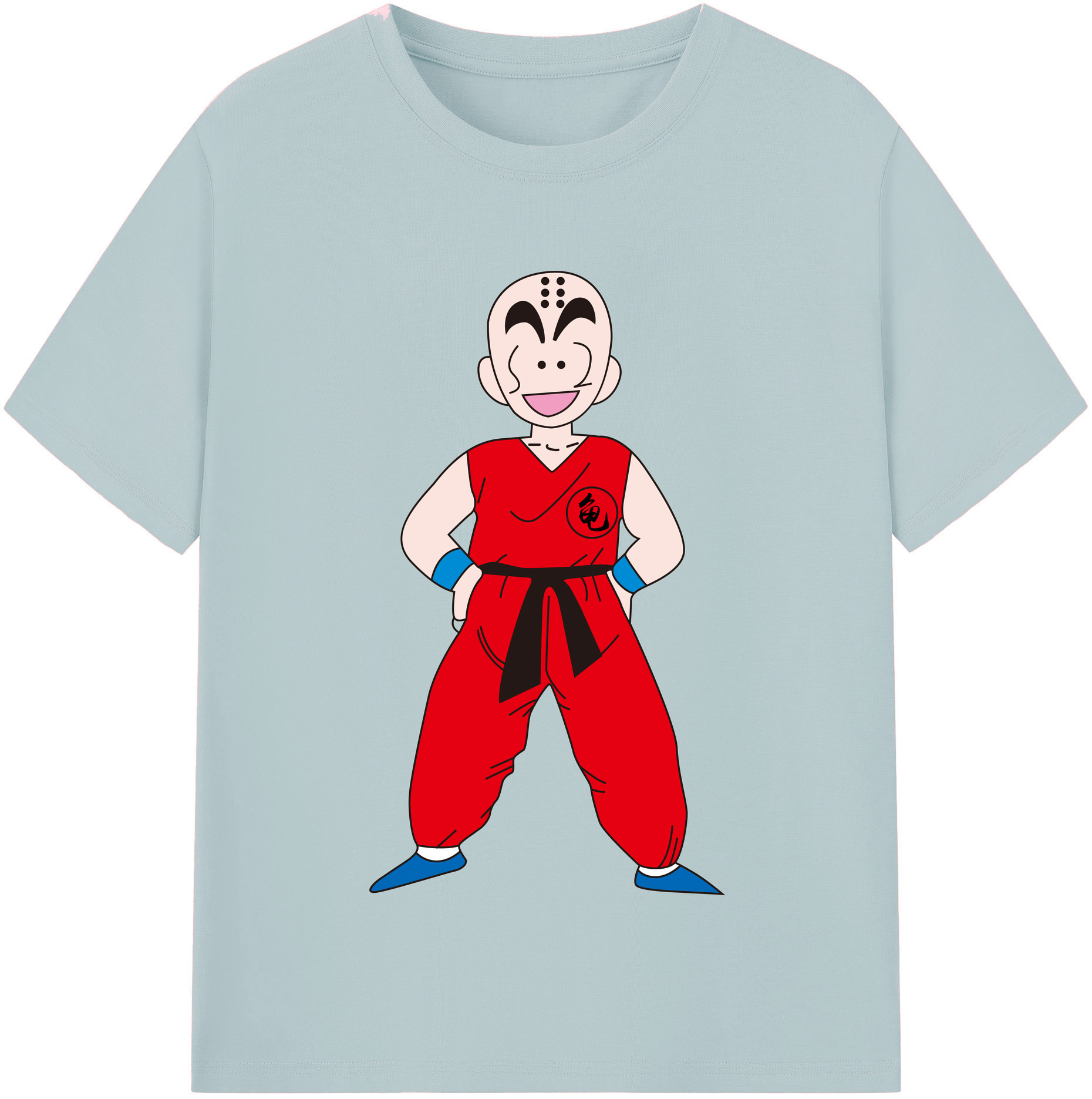 （画像用） ドラゴンボール クリリン DRAGON BALL krillin 綿100％半袖Tシャツ（フロントプリント）